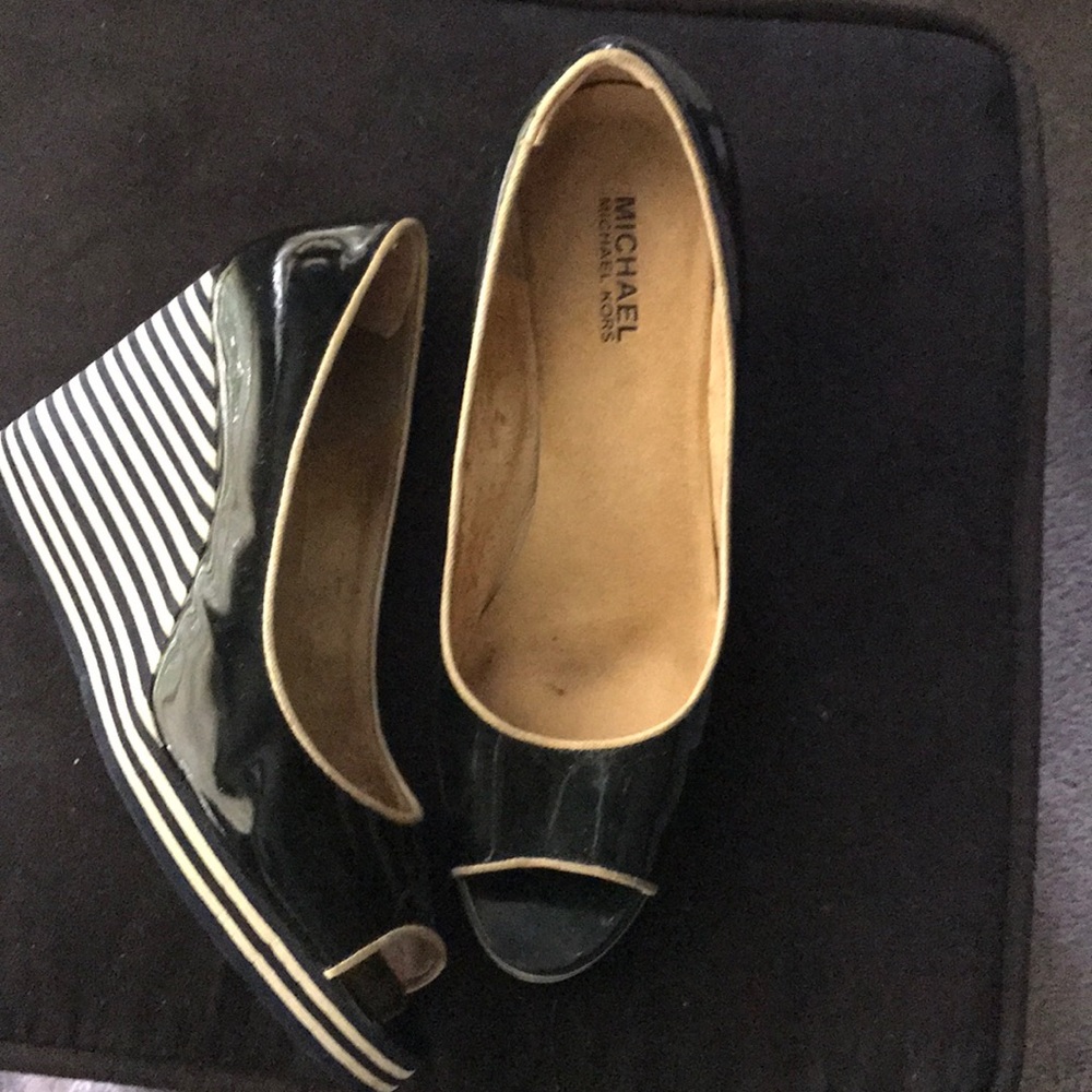 Michael Kors Blue Wedges